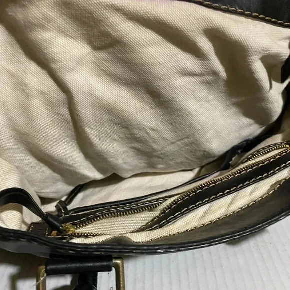 Michael kors black leather satchel handbag w - Picture 4 of 11